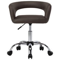 4-ių kėdžių komplektas VidaXL, rudos spalvos kaina ir informacija | Virtuvės ir valgomojo kėdės | pigu.lt