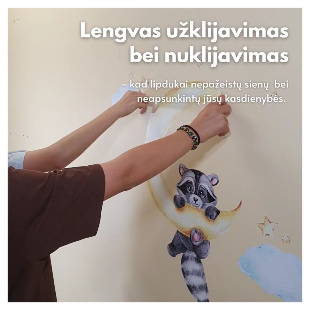 Vaikiškas interjero lipdukas Teddy Bear Artist kaina ir informacija | Interjero lipdukai | pigu.lt