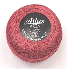 Нитки для вязания Atlas, цвет тёмно-розовый 1R17 цена и информация | Принадлежности для вязания крючком | pigu.lt