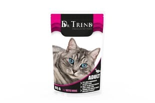 Dr. Trend premium. Кусочки курицы в соусе для кошек после стерилизации, 12 х 85 г цена и информация | Консервы для кошек | pigu.lt