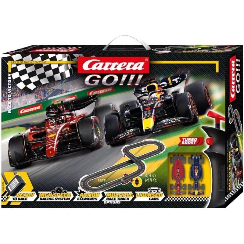 Automobilių lenktynių trasa Carrera GO 20062545, 4,3 m kaina ir informacija | Žaislai berniukams | pigu.lt