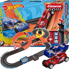 Автогоночная трасса Carrera GO!!! Hot wheels 4.9 meters with turbo boost - Ready to Race цена и информация | Carrera Товары для детей и младенцев | pigu.lt