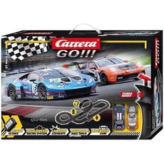 Автогоночная трасса Carrera GO!!! GT Race off 5,3 meters with turbo boost - Ready to Race (20062550) цена и информация | Игрушки для мальчиков | pigu.lt