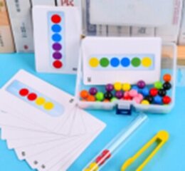 Montessori galvosūkis spalvoti kamuoliukai kaina ir informacija | Lavinamieji žaislai | pigu.lt