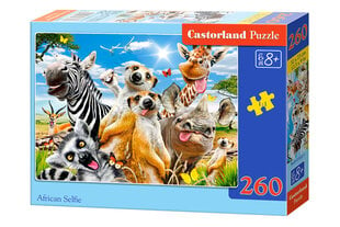 CASTORLAND Puzzle 260el. African Selfiey - Afrykańskie zwierzęta цена и информация | Пазлы | pigu.lt