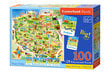 Dėlionė su viktorina Castorland Lenkijos žemėlapis, 100 d. цена и информация | Dėlionės (puzzle) | pigu.lt