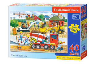 CASTORLAND Puzzle 40el. Maxi Construction Site - Plac budowy цена и информация | Пазлы | pigu.lt