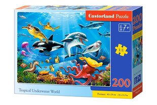 Dėlionė su vandens gyvūnais, Castorland, 200 d. kaina ir informacija | Dėlionės (puzzle) | pigu.lt