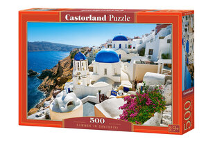 CASTORLAND Puzzle 500el. Summer in Santorini - Lato na Santorini цена и информация | Пазлы | pigu.lt