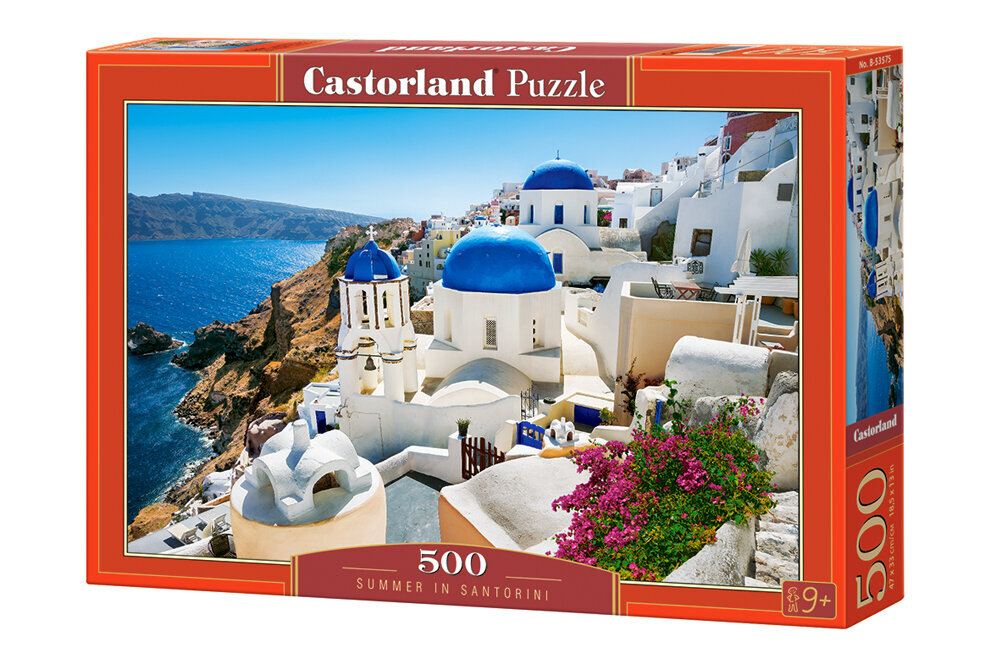 Dėlionė su Santorini Castorland, 500 d. kaina ir informacija | Dėlionės (puzzle) | pigu.lt