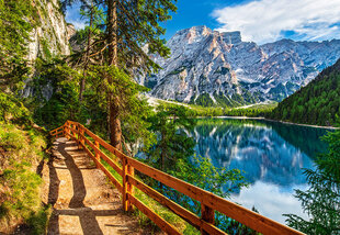 CASTORLAND Puzzle 1000el. Braies Lake, Italy - Jezioro Braies Włochy цена и информация | Пазлы | pigu.lt