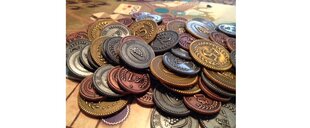 Metalinės lirų monetos Stonemaier Games Viticulture: 72 vnt цена и информация | Настольные игры, головоломки | pigu.lt