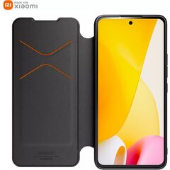 Xiaomi Book Case, skirtas Xiaomi 12 Lite 5G, juodas kaina ir informacija | Telefono dėklai | pigu.lt