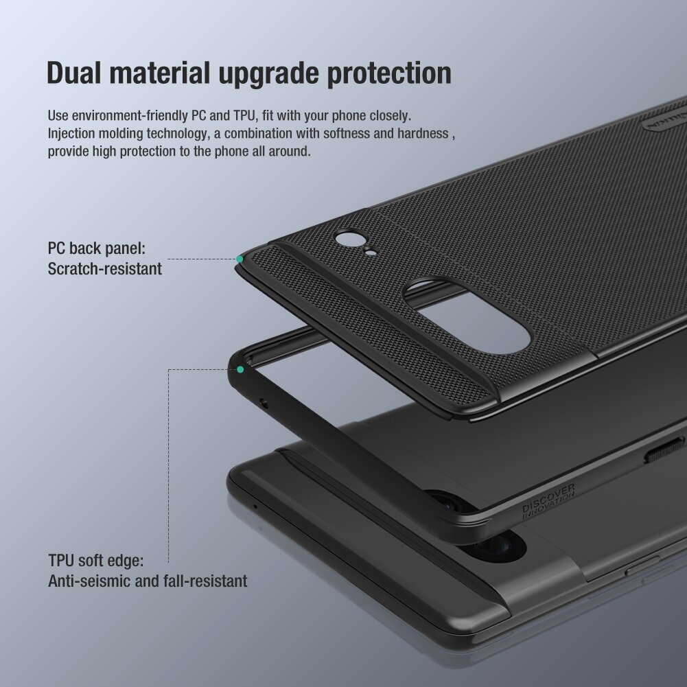 Nillkin Super Frosted Pro Back Cover, skirtas Google Pixel 7, juodas цена и информация | Telefono dėklai | pigu.lt