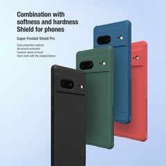 Nillkin Super Frosted Pro Back Cover, skirtas Google Pixel 7, mėlynas kaina ir informacija | Telefono dėklai | pigu.lt