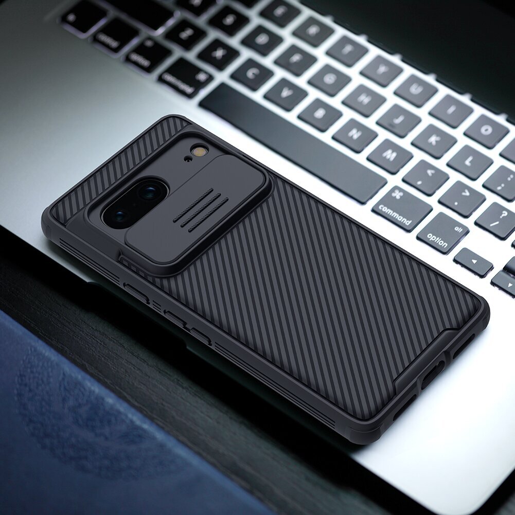 Nillkin CamShield Pro Hard Case, skirtas Google Pixel 7, juodas kaina ir informacija | Telefono dėklai | pigu.lt