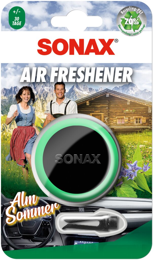 SONAX kvapas automobiliui "Alp Summer" kaina ir informacija | Salono oro gaivikliai | pigu.lt