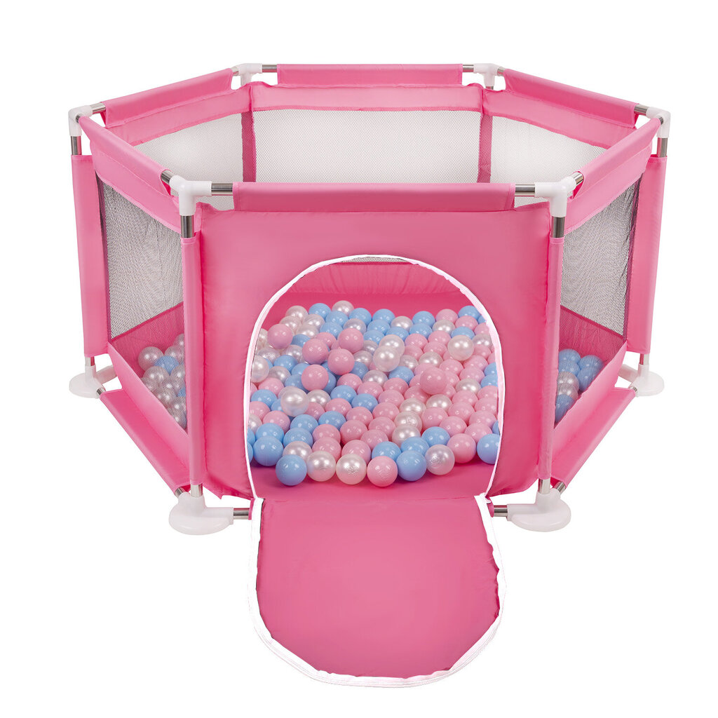 Žaidimų aikštelė Selonis, 100 kamuoliukų, rožinė kaina ir informacija | Žaislai kūdikiams | pigu.lt