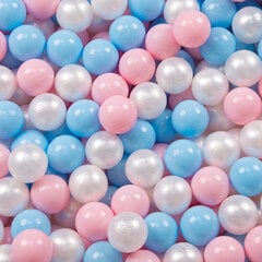 Складной манеж Selonis с 400 шариками, розовый: голубой/пудрово-розовый/жемчужный цена и информация | Игрушки для малышей | pigu.lt