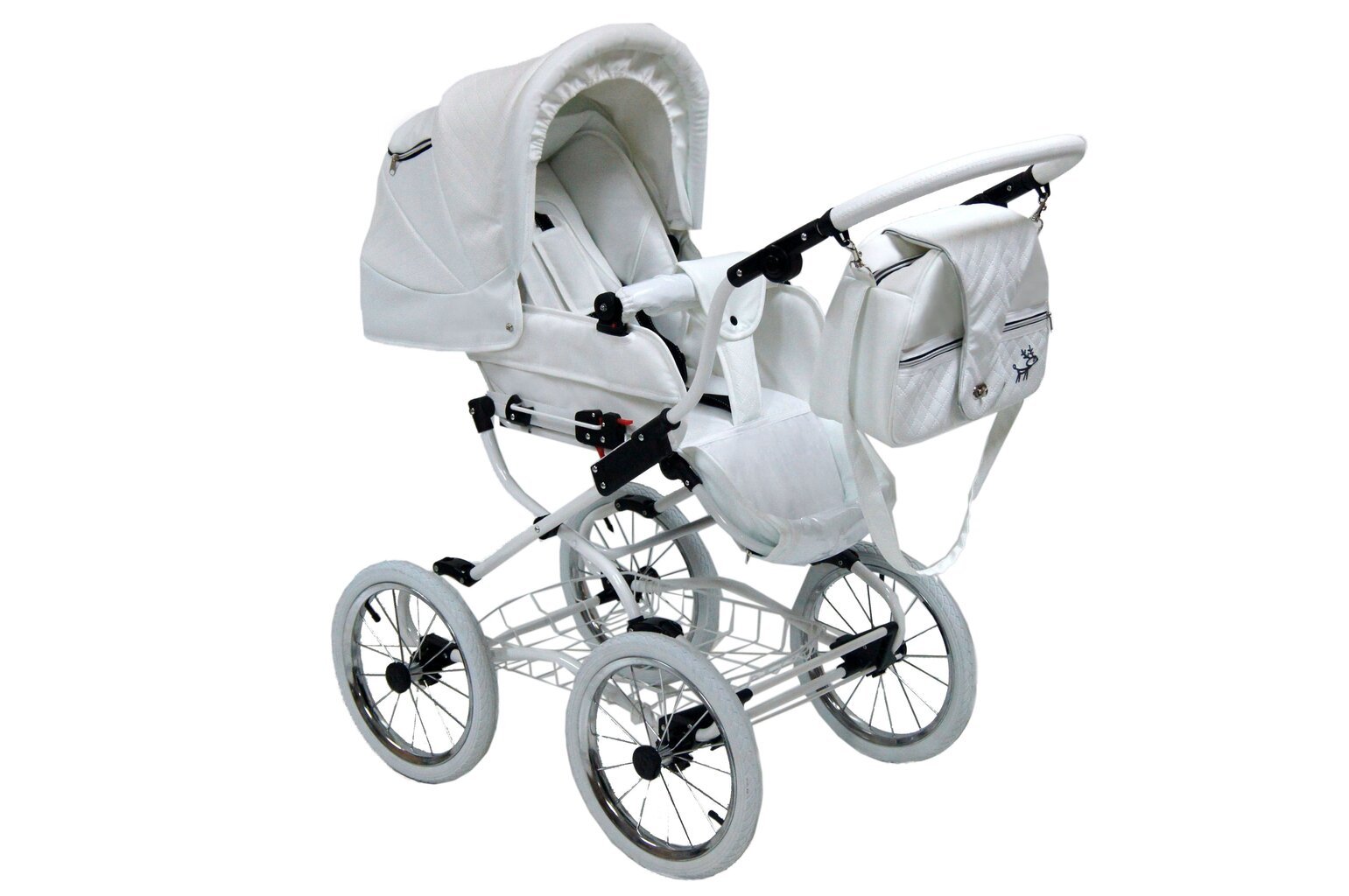 Universalus vežimėlis Isabell Baby Fashion 3in1, white kaina ir informacija | Vežimėliai | pigu.lt
