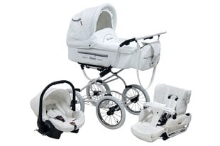 Universalus vežimėlis Isabell Baby Fashion 3in1, white kaina ir informacija | Vežimėliai | pigu.lt