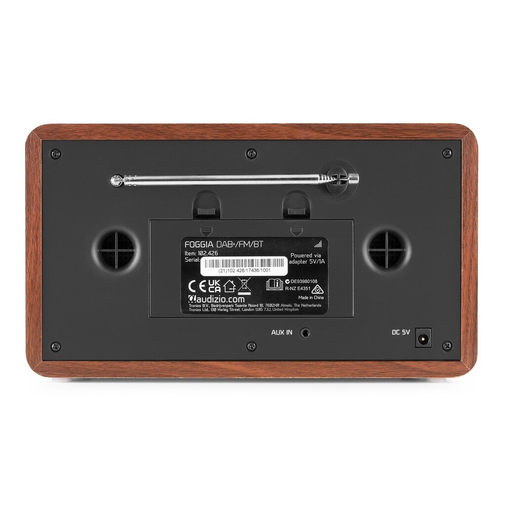 Audizio Foggia Retro DAB Radio Copper kaina ir informacija | Radijo imtuvai ir žadintuvai | pigu.lt