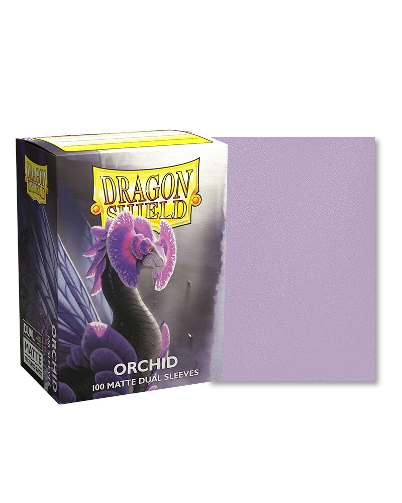 Matinės kortų įmautės Dragon Shield Dual Matte Sleeves Orchid Emme цена и информация | Stalo žaidimai, galvosūkiai | pigu.lt