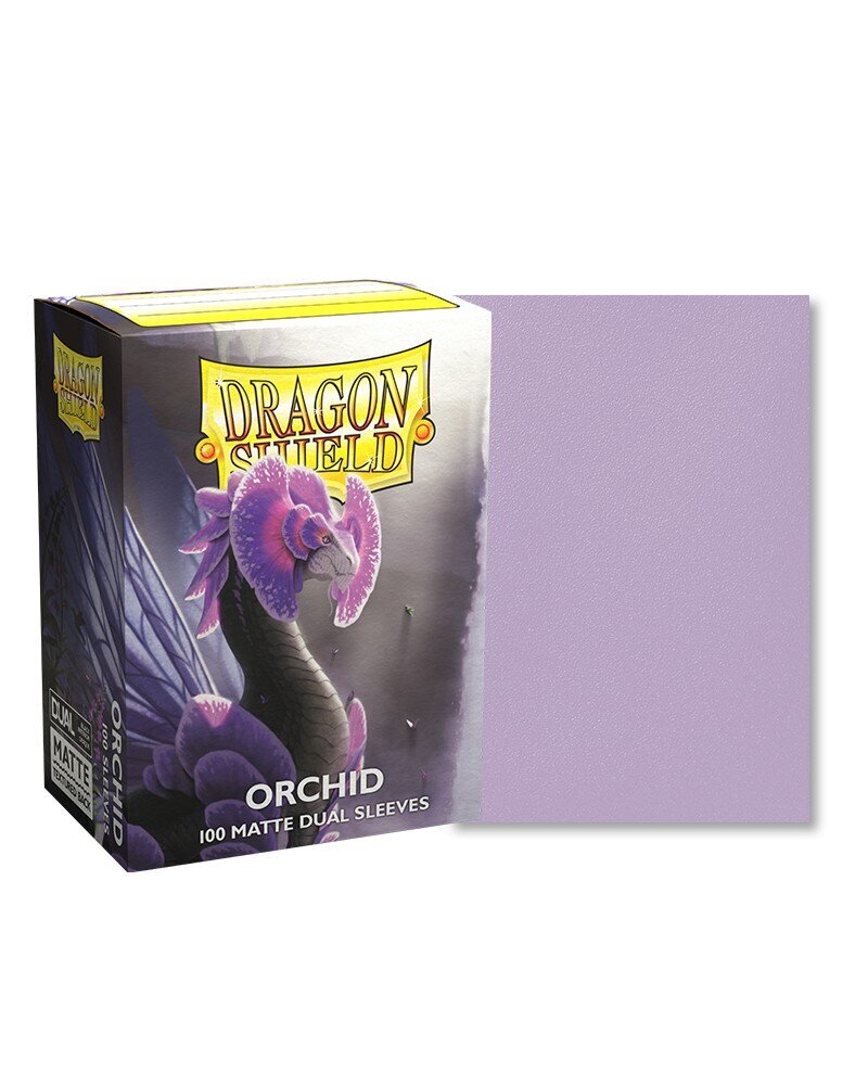 Matinės kortų įmautės Dragon Shield Dual Matte Sleeves Orchid Emme kaina ir informacija | Stalo žaidimai, galvosūkiai | pigu.lt