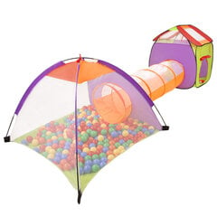 Игровой набор с туннелем Selonis 3в1 с 900 шариками для детей, разноцветный: белый/желтый/голубой/розовый/бирюзовый цена и информация | Игрушки для малышей | pigu.lt