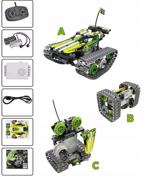 Konstruktorius Robotas su pulteliu Mechanical Master 3in1 цена и информация | Konstruktoriai ir kaladėlės | pigu.lt