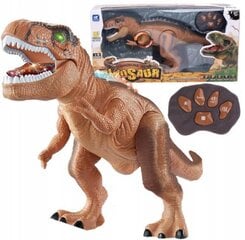 Коричневый динозавр T-Rex, движущийся, светящийся  цена и информация | Развивающие игрушки | pigu.lt