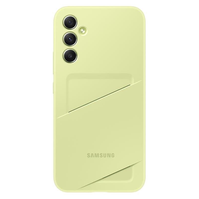 Dėklas Card Slot skirtas Samsung Galaxy A34, geltona kaina ir informacija | Telefono dėklai | pigu.lt