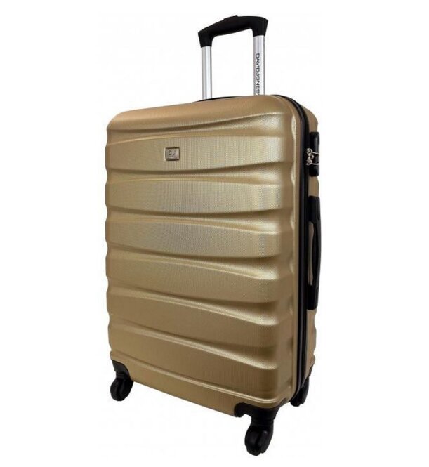 Mažas lagaminas David Jones, auksinis kaina ir informacija | Lagaminai, kelioniniai krepšiai | pigu.lt
