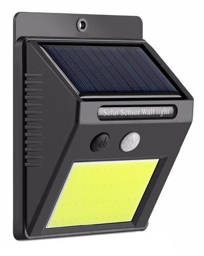 Gatvės šviestuvas su saulės baterija ir judesio jutikliu kaina ir informacija | Lauko šviestuvai | pigu.lt