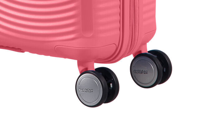 Didelis lagaminas American Tourister Soundbox 77cm Sun Kissed Coral L, rožinis kaina ir informacija | Lagaminai, kelioniniai krepšiai | pigu.lt