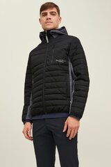 Jack & Jones мужская куртка 12252920*01, черный 5715509186135 цена и информация | Мужские куртки | pigu.lt