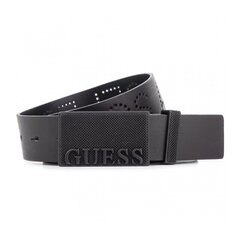 Мужской ремень из натуральной кожи Guess Jeans Jet Black A996 563039437 цена и информация | Мужские ремни | pigu.lt