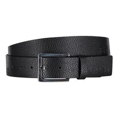 Кожаный pемень с прямоугольной пряжкой Calvin Klein Black 545599739 цена и информация | Мужские ремни | pigu.lt