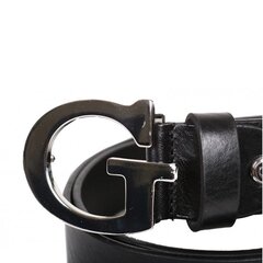 Кожаный ремень с пряжкой Guess Black 545601508 цена и информация | Мужские ремни | pigu.lt