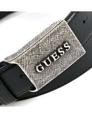 Ремень из натуральной кожи Guess Black 545557382 цена и информация | Мужские ремни | pigu.lt