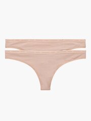 CALVIN KLEIN 2Pck Beige 545654535 цена и информация | Стринги | pigu.lt