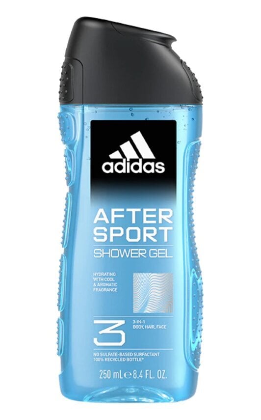 Dušo želė Adidas After Sport, 250 ml kaina ir informacija | Dušo želė, aliejai | pigu.lt