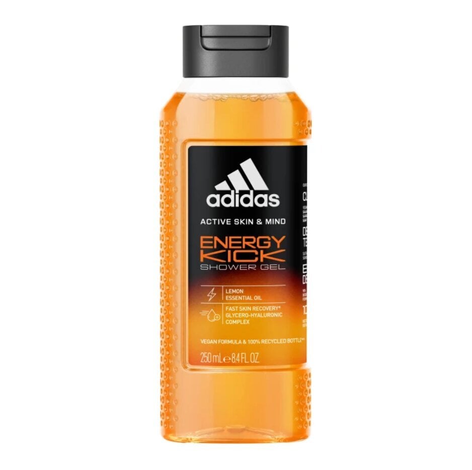 Dušo želė Adidas Energy Kick, 250 ml цена и информация | Dušo želė, aliejai | pigu.lt