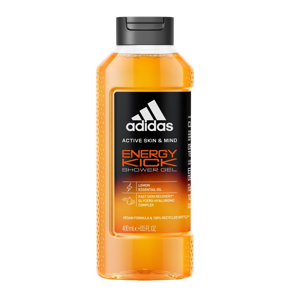 Dušo želė Adidas Energy Kick, 400 ml цена и информация | Dušo želė, aliejai | pigu.lt