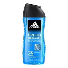 Гель для душа Adidas Fresh Endurance, 250 мл цена и информация | Adidas Косметика для тела | pigu.lt