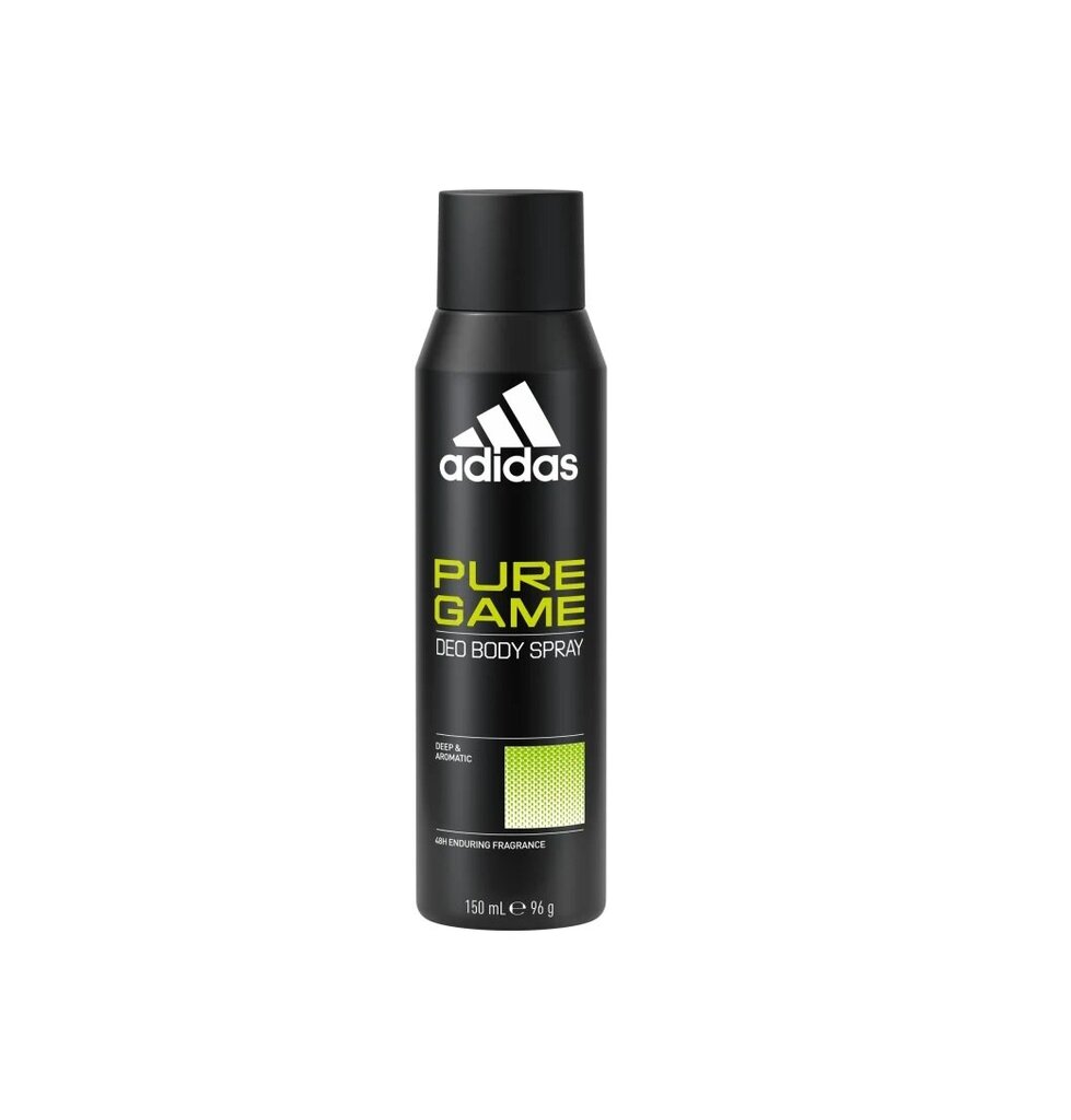 Purškiamas dezodorantas Adidas Pure Game vyrams, 150 ml kaina ir informacija | Dezodorantai | pigu.lt