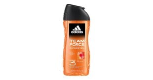 Dušo želė Adidas Team Force vyrams, 250 ml kaina ir informacija | Dušo želė, aliejai | pigu.lt