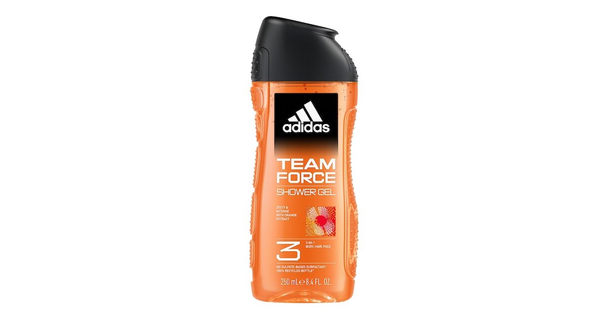 Dušo želė Adidas Team Force vyrams, 250 ml цена и информация | Dušo želė, aliejai | pigu.lt