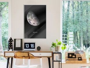 Plakatas The Solar System: Moon, Baltas rėmelis, 30x45 kaina ir informacija | Reprodukcijos, paveikslai | pigu.lt