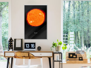Plakatas The Solar System: Sun, Baltas rėmelis, 20x30 kaina ir informacija | Reprodukcijos, paveikslai | pigu.lt